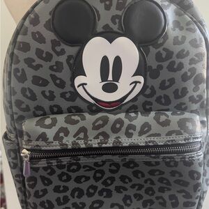 Disney Mickey Mouse Black and Gray Kids Backpack